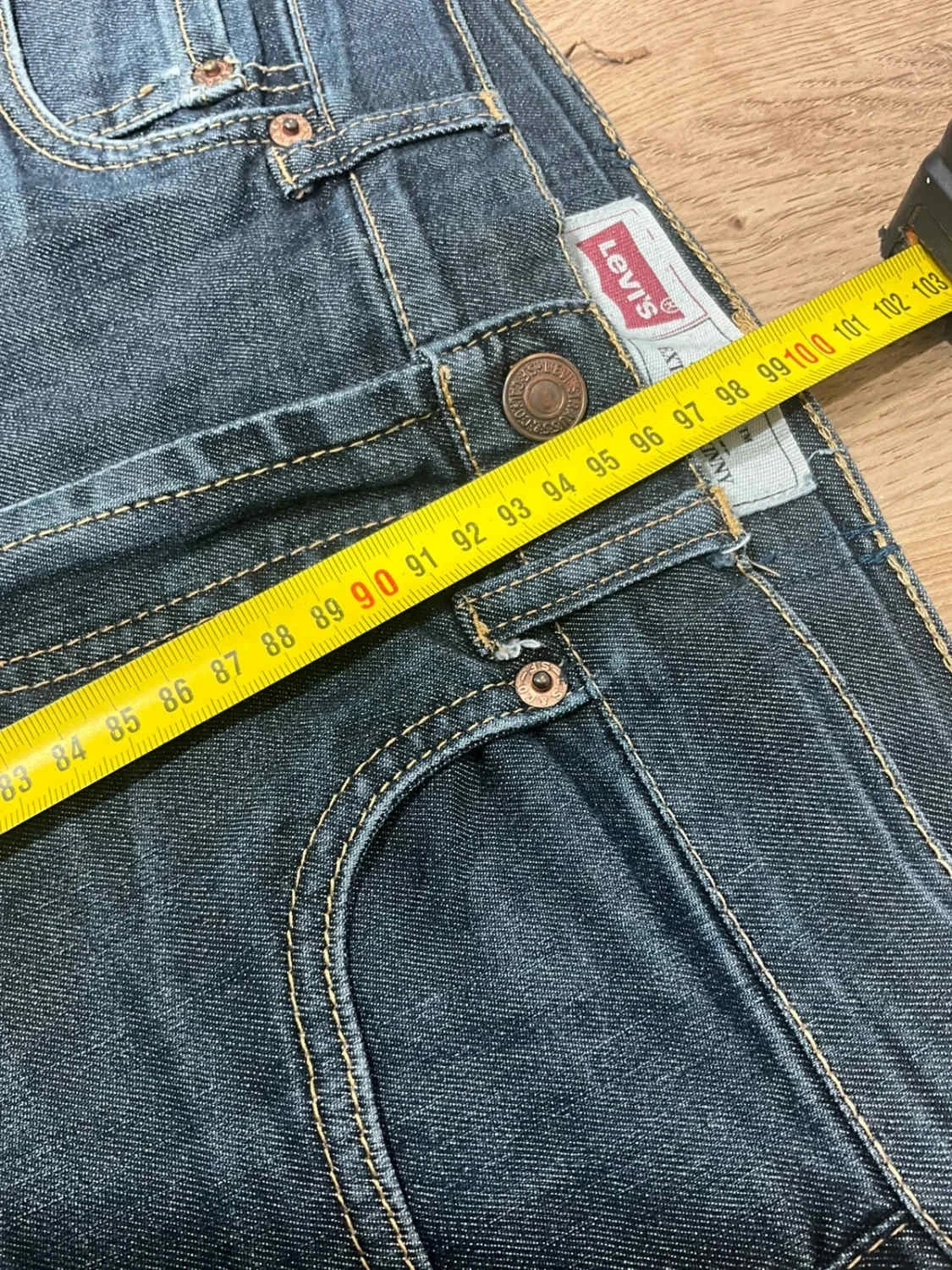 Jean Levi's 519 Extreme Skinny Taille 14 Y2k Coton Bleu Foncé Lvf 022 – photo 13